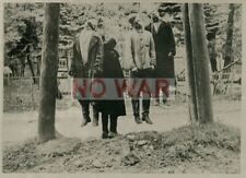 WWII ORIGINAL GERMAN WAR PHOTO HANGED DEAD PARTISANS VICTIMS OF WAR picture