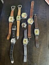 Vintage Big Lot Of western Watches Lil Abner Roy Roger’s Davey Crockett Hopalong picture