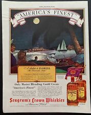 Vintage 1939 Seagram’s Seven Crown Whiskey Print Ad picture