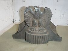 RARE ANTIQUE 1930s BRASS EAGLE ELKHART FIRE FIGHTER TRUCK HOSE CONTROL HOLDER picture