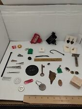 Vintage Junk Drawer Lot Advertising Rings Tokens Key Dog License Tie Clip  #11 picture