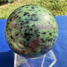 515g Natural Ruby Zoisite Quartz Sphere Crystal polished Ball Energy Healing picture