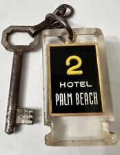 Hotel Palm Beach Palm Beach, California Hotel Lucite Fob w/ Room Skelton Key #2 picture