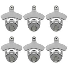 6 PCS Magnetic Bottle Opener Wall Mounted Beer Cap Opener, Stainless Stationa... picture