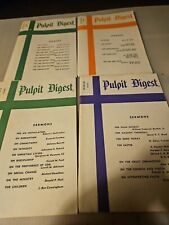 Vintage 1968 -1970 Pulpit Digest Sermon Booklets, Lot Of 4 picture