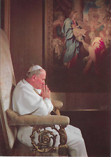 Vintage Postcard Pope John Paul II Giovanni Paolo II Praying UNP Circa 1980's picture