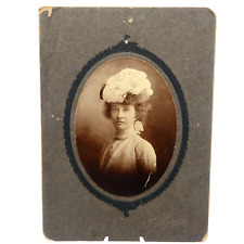 Gorgeous Victorian Dame with Strange Hat Antique 5