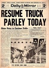 Vintage Daily Mirror September 13 1946 Resume Truck Parley Today picture