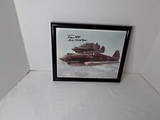 Tex Hill Autograph WWII Flying Tigers ACE Combat Photograph 8X10 Signed Framed picture