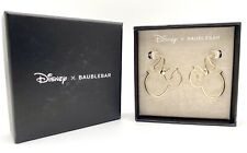 New Disney x Baublebar Minnie Mouse Gold Tone Outline Earrings Simple & Elegant picture