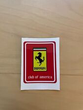 Vintage Ferrari Club Of America Windshield Window Sticker  picture