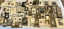 166PC Antique Vintage Photo LOT Photograph Frame Cabinet Card CDV Tintype Sepia picture