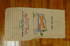 Vintage Kark’s Appetizer Feeds 100lb Cloth Feed Seed Sack Blue Earth Sherburn MN picture