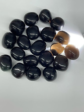 Three (3) Large Apache Tears High Quality Tumbled Stones - Tumbles picture