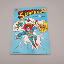 VTG Superman Coloring Book Whitman 3 Stories to Color 1981 Partially Used Read  picture