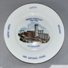 Vintage KPM Porcelain Germany Pioneer Flour Mills 88th Anniversary Plate Texas picture