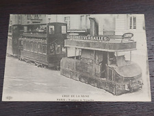 One postcard CPA 75 CRUE DE LA SEINE PARIS TRAMWAY VERSSAILLES. picture