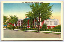 Original Old Vintage Antique Linen Postcard Kingsport Inn Kingsport, Tennessee picture