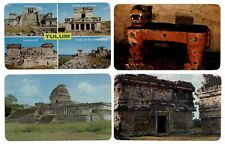 LOT OF 4 ~ Mexico archaeology ~ castle ruins ~ postcards sku009 picture