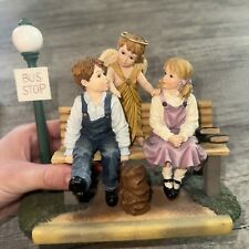 Demdaco Vtg. Prayers & Promises Meant to Be Figurine Bus Stop Angel picture