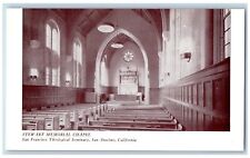 San Francisco California CA Postcard Stewart Memorial Chapel Theological c1940 picture
