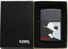 *NEW* Marlboro Man Zippo Lighter Matte Black w/box (1992) (Free Shipping) picture