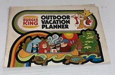 VTG 1973 Burger King Outdoor Vacation Planner Fishing Camping Tonka Starcraft picture