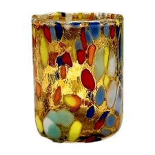 Handmade Murano Glass Shot Glass, Multiple Available, From Italy - GOLD picture