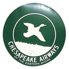 Chesapeake Airways (Maryland 1946-65) Eastern Shore Luggage Label w/ Flying Duck picture