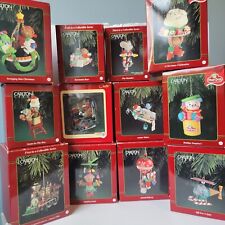 1990s Carlton Cards Heirloom Collection Christmas Ornaments Lot of 12 With Boxes picture