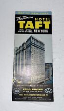 Vintage Hotel Taft New York City NYC Travel Brochure Color Photos Pictorial Map picture