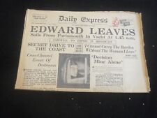 1936 DECEMBER 12 DAILY EXPRESS NEWSPAPER - LONDON - EDWARD LEAVES - NP 5756 picture
