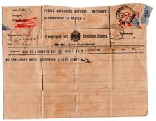 Vintage 1896 German Telegram ~ Berlin to Berlin picture