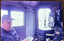 Vintage 35mm Slide Train Railroad Conductor c.1969 picture