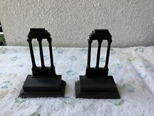 Antique Bradley & Hubbard B&H Temple Of Castor And Pollux Cast Iron Bookends picture