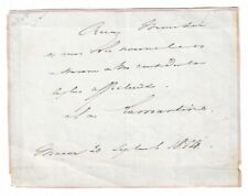 1854 Alphonse De Lamartine Signed Note Autograph French Statesman Author picture