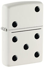 Zippo Domino Design White Matte Windproof Lighter, 46159 picture