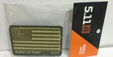 US Flag Always Be Ready 5.11 Tactical Patch Coyote Tan Hook & Loop Morale 120 picture