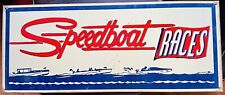 Vintage Speedboat Race Sign picture