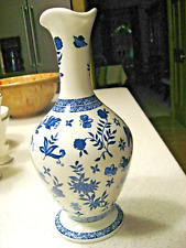 Vintage Coalport Porcelain Cobalt Blue Chintz Vase - Made in England picture