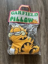 VINTAGE 1978 GARFIELD Plush Pillow By Jim Davis ~ United Features 13 Inches Tall picture