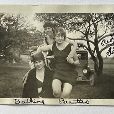 Antique Snapshot Group Photograph Affectionate Beautiful Women 1920s Flappers picture