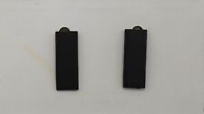 Authentic Pair of 1st LT Lieutenant Black Bars Rank Insignia Pin Full Size picture