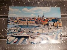 Postcard VTG - View on Slussen & the Old Town - Stockholm, Sweden   picture