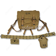 WW2 US ARMY SOLDIER CARBINE MAGAZINE POUCH M36 HAVERSACK CANTEEN M1936 Waistband picture