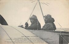 CPA AVIATION LES GRAND AVIATEURS LEON MORANE TAKING HIS BROTHER ROBERT LIKE P picture