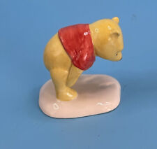 Royal Doulton Figurine Winnie the Pooh and the paw marks  EUC picture