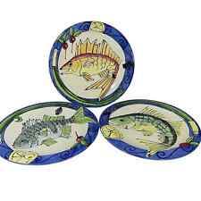 Fish plates lot of 3 by LOTUS INTERNATIONAL - read desc.  picture