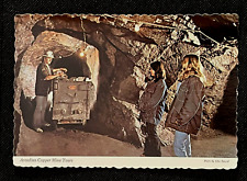 Postcard Arcadian Copper Mine Tours Ripley Michigan Minecart Miner People   A3 picture