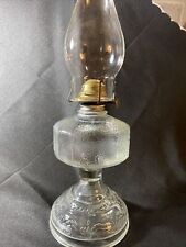 Antique Vintage Clear Glass Oil Lamp  picture